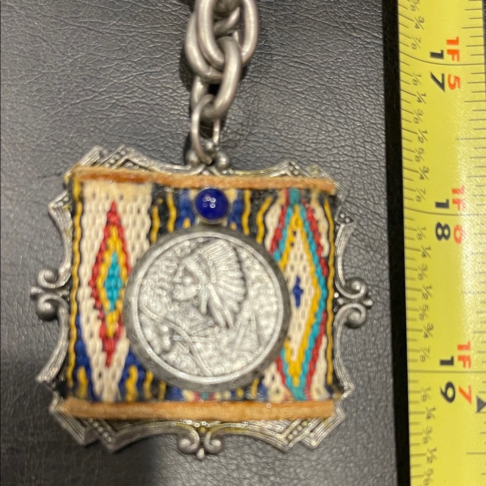 Silver and Multicolor Pendant Necklace